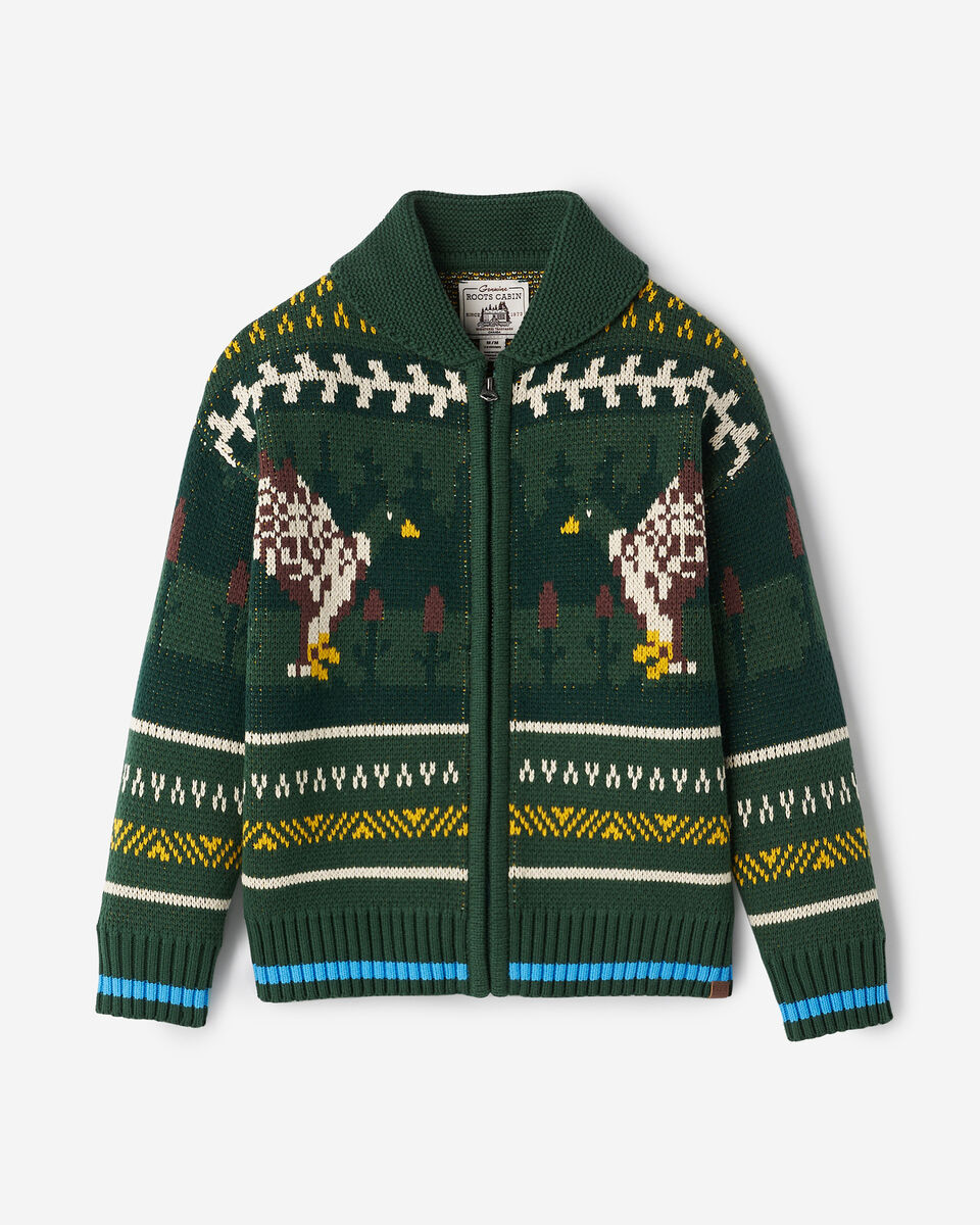 Cardigan châle Cabane Fairisle pour enfants