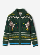 Cardigan châle Cabane Fairisle pour enfants