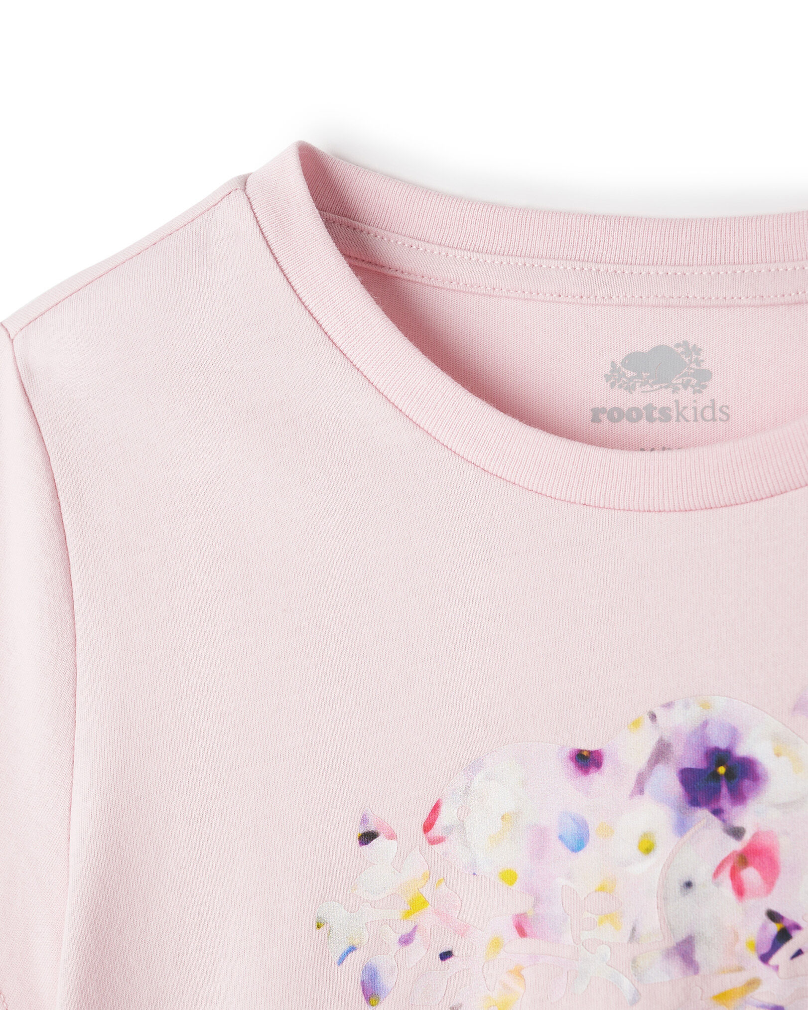 T-shirt ajusté à motif floral pour enfants
