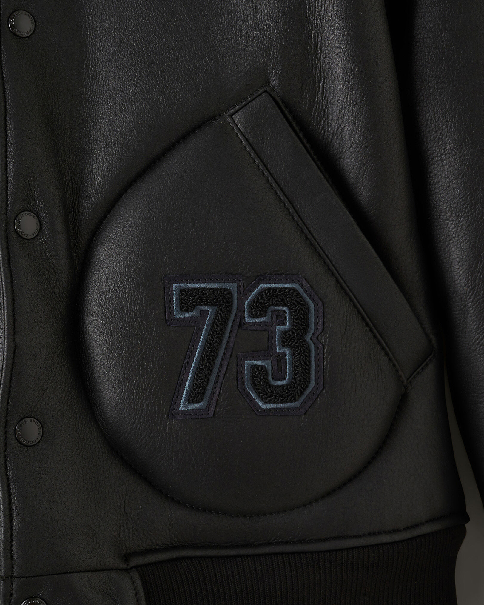 Shearling varsity jacket sale