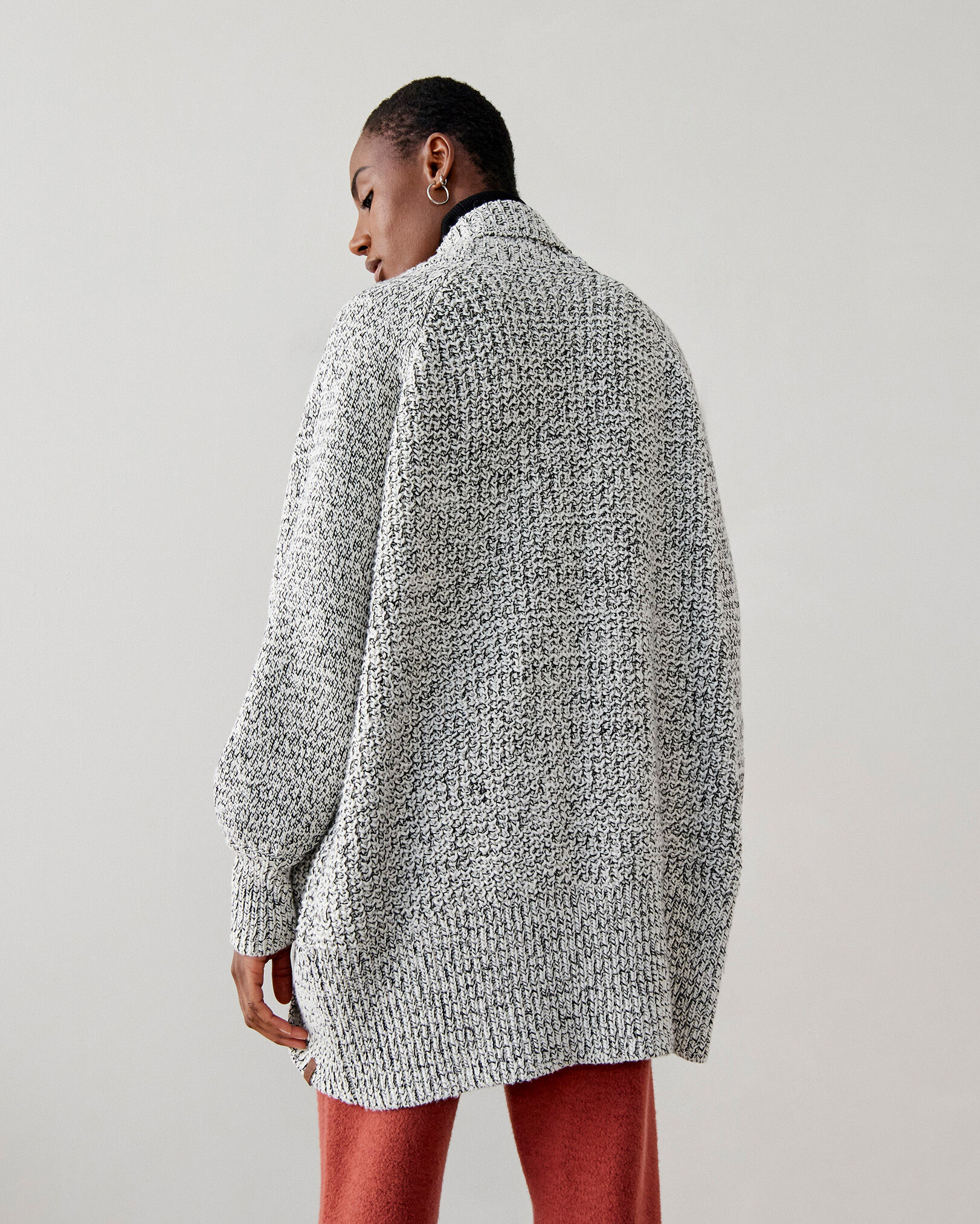 Snowy fox cardigan roots outlet