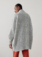 Snowy Fox Open Collar Cardigan