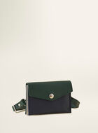 Mini sac à goussets latéraux en accordéon en cuir Cervino