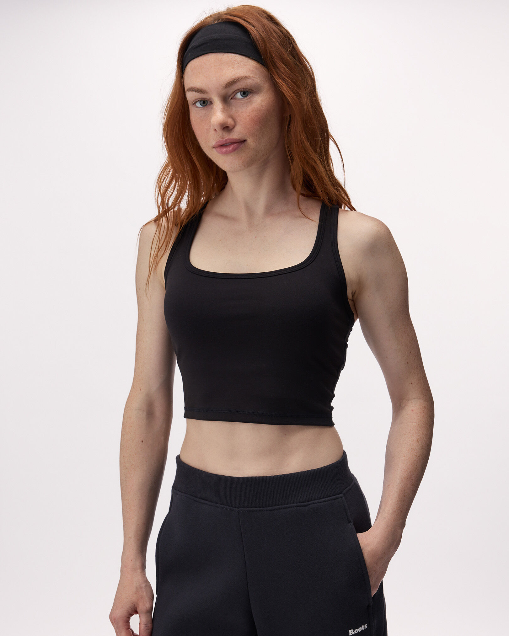 Active Knit Cropped Tank