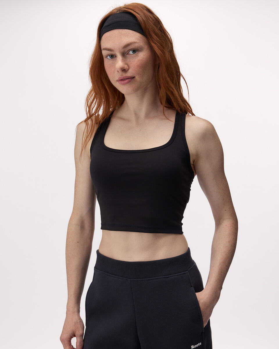 Active Knit Cropped Tank