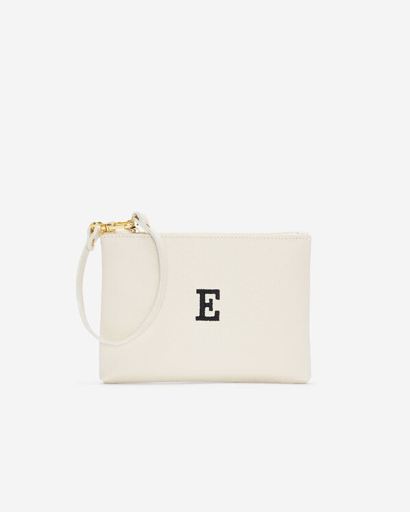 Monogram Wristlet Ivory