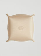 Large Leather Tray Metallic