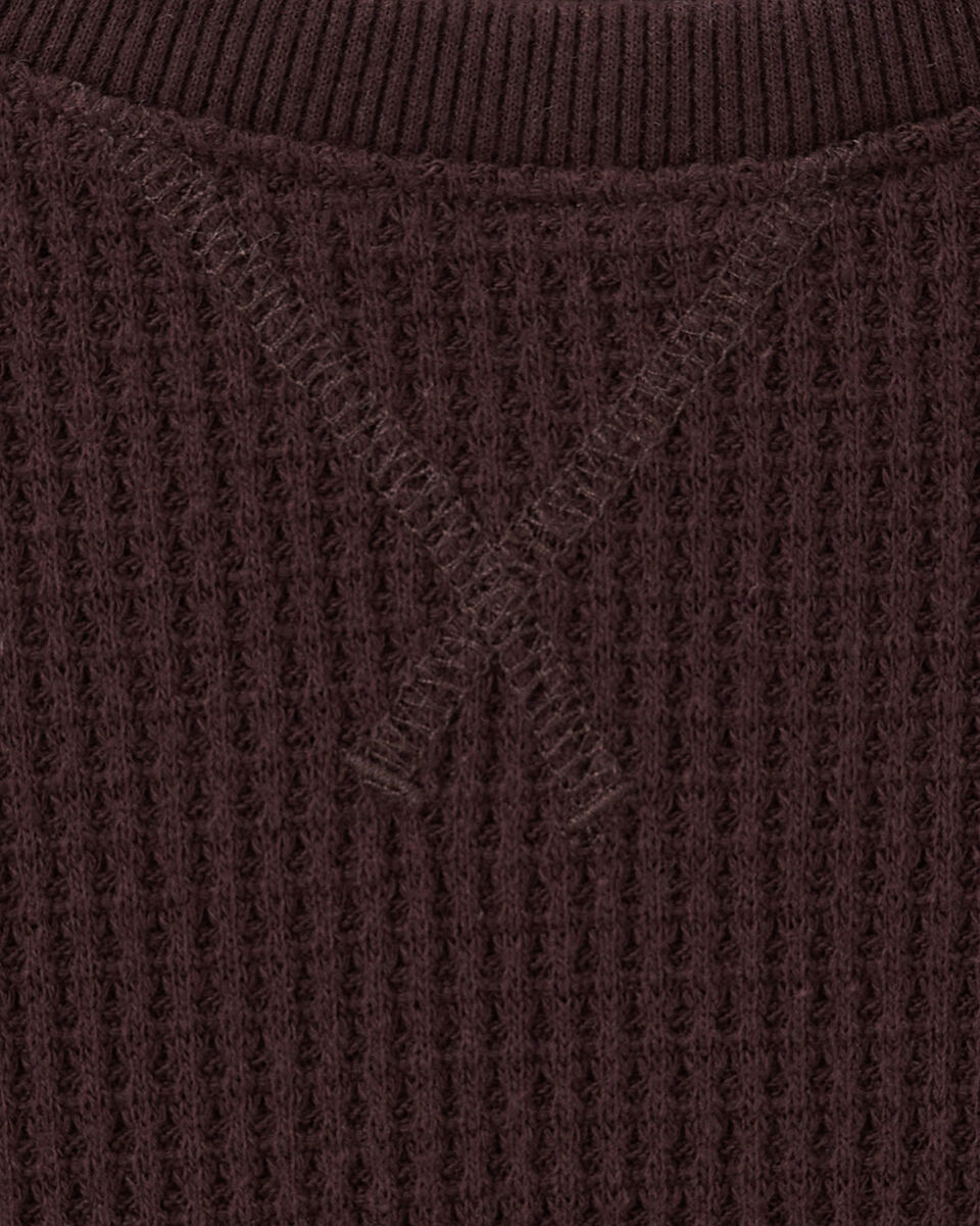 Waffle Long sleeve Top