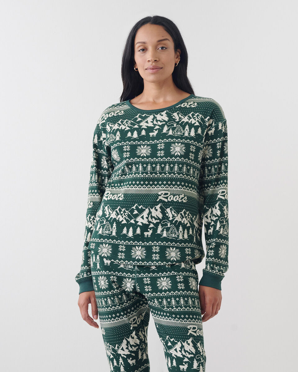 Womens Winter Wonderland Pajama Top