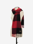 Écharpe en laine à carreaux