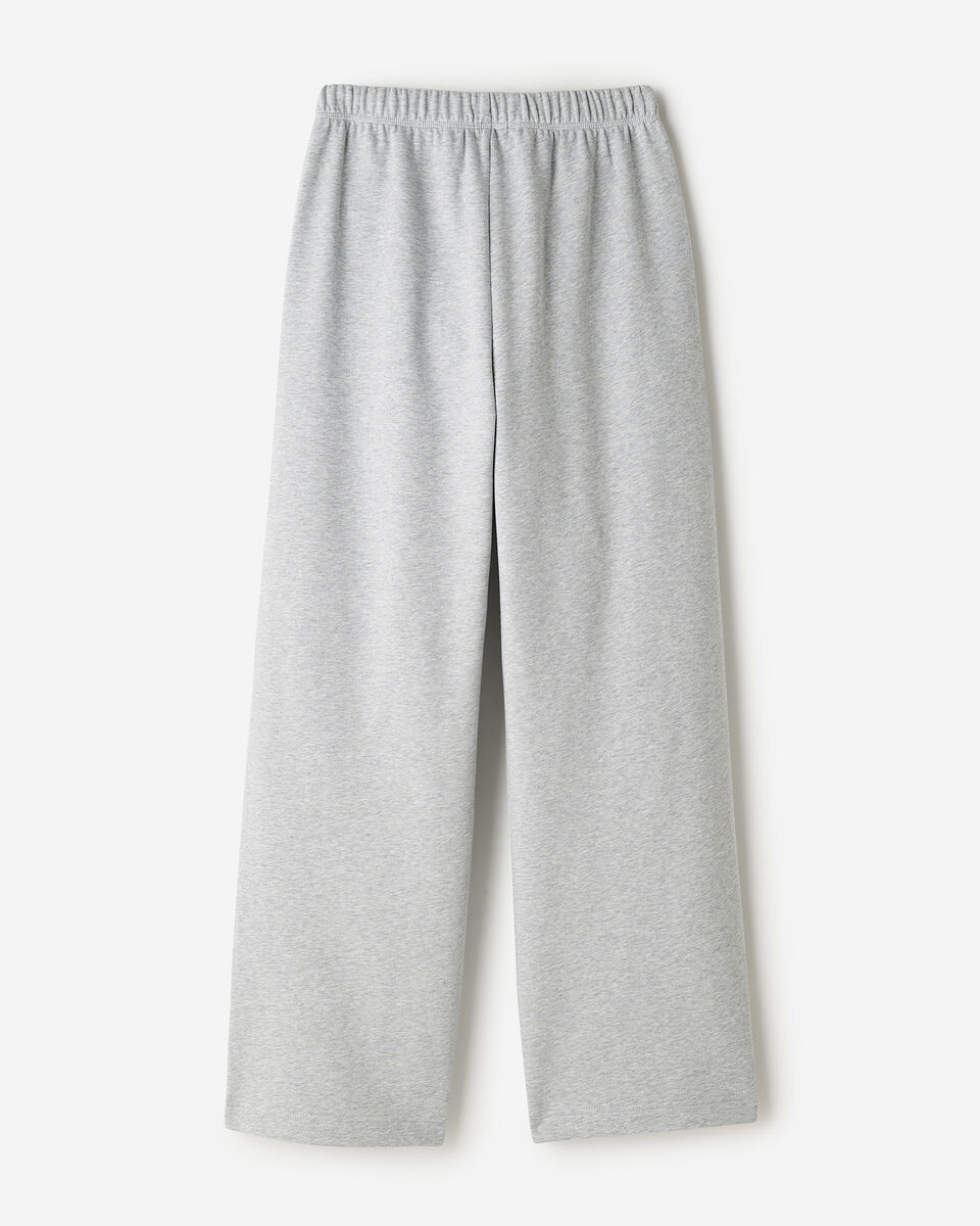 Pantalon molletonn&eacute; en coton biologique &agrave; jambe large Cooper 