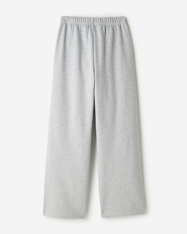 Pantalon molletonn&eacute; en coton biologique &agrave; jambe large Cooper 