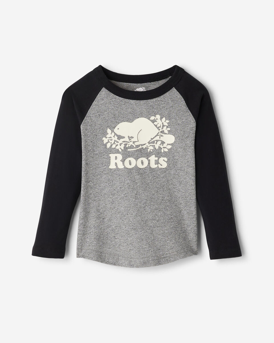 T-shirt style baseball Cooper en coton bio pour tout-petits