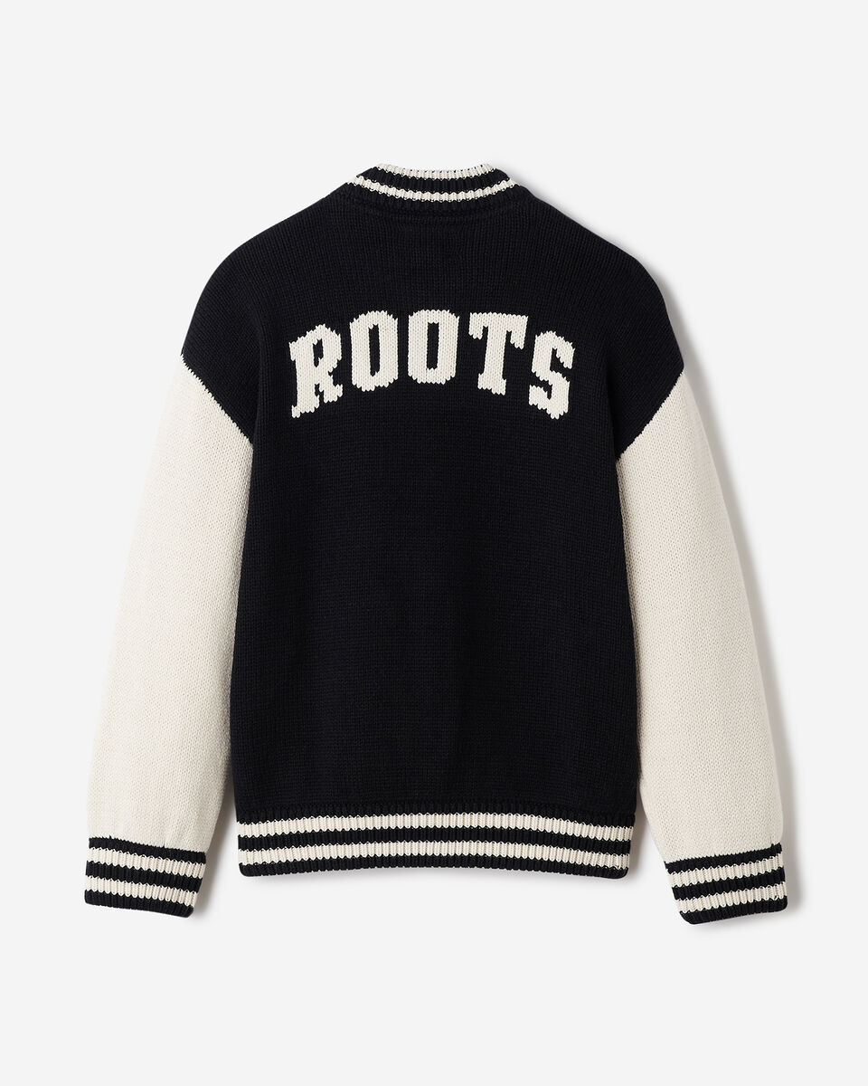Kids Roots Knit Varsity Jacket