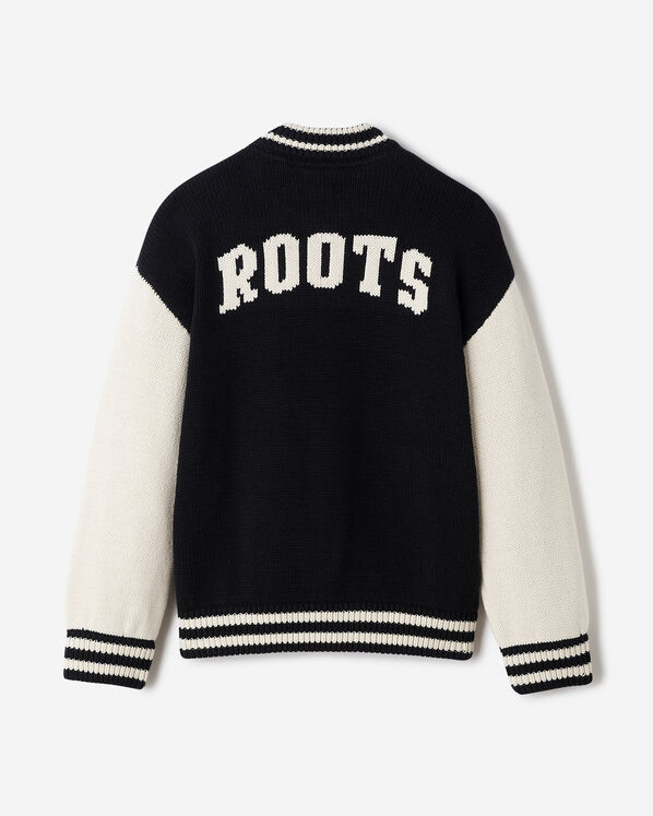 Kids Roots Knit Varsity Jacket
