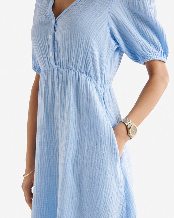 Isla Cotton Gauze Tea Dress