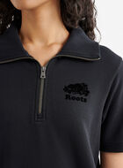 Robe &agrave; manches courtes et demi-glissi&egrave;re en jersey bouclette Cooper