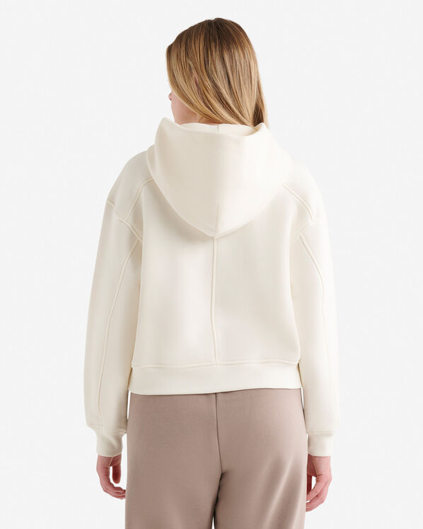 Chandail &agrave; capuchon en molleton nuage