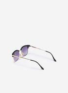 Womens Metal Plastic Clubmaster Sunglasses