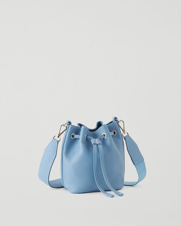 Mini sac seau en cuir Cervino