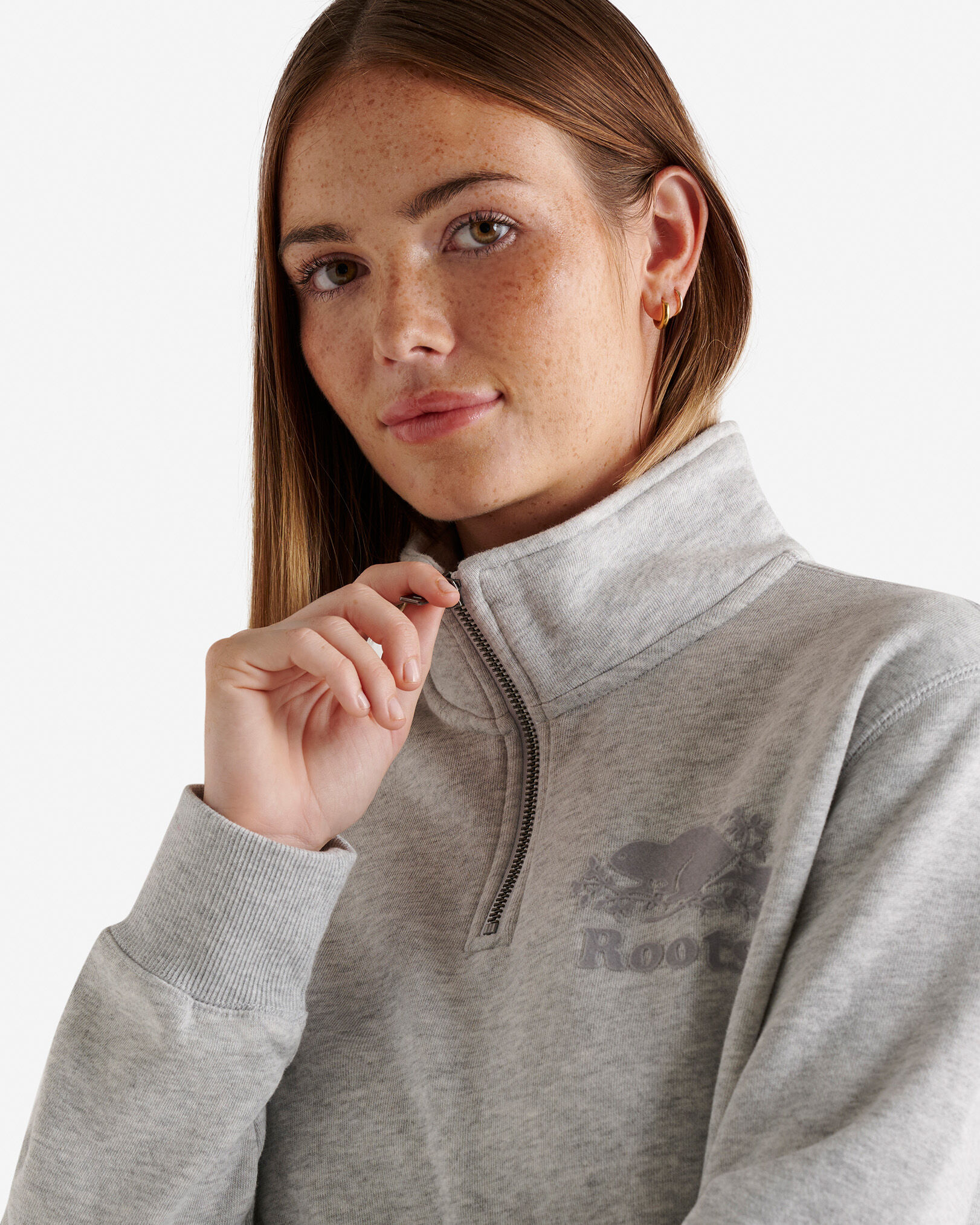 Half zip roots sweater hotsell
