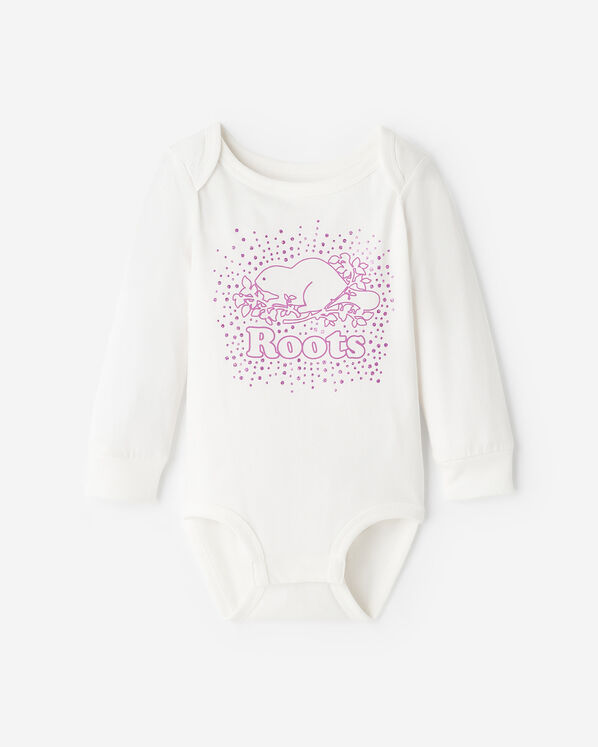 Baby Cooper Glitter Long Sleeve Bodysuit