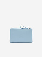 Pochette moyenne à glissière en cuir Nuage