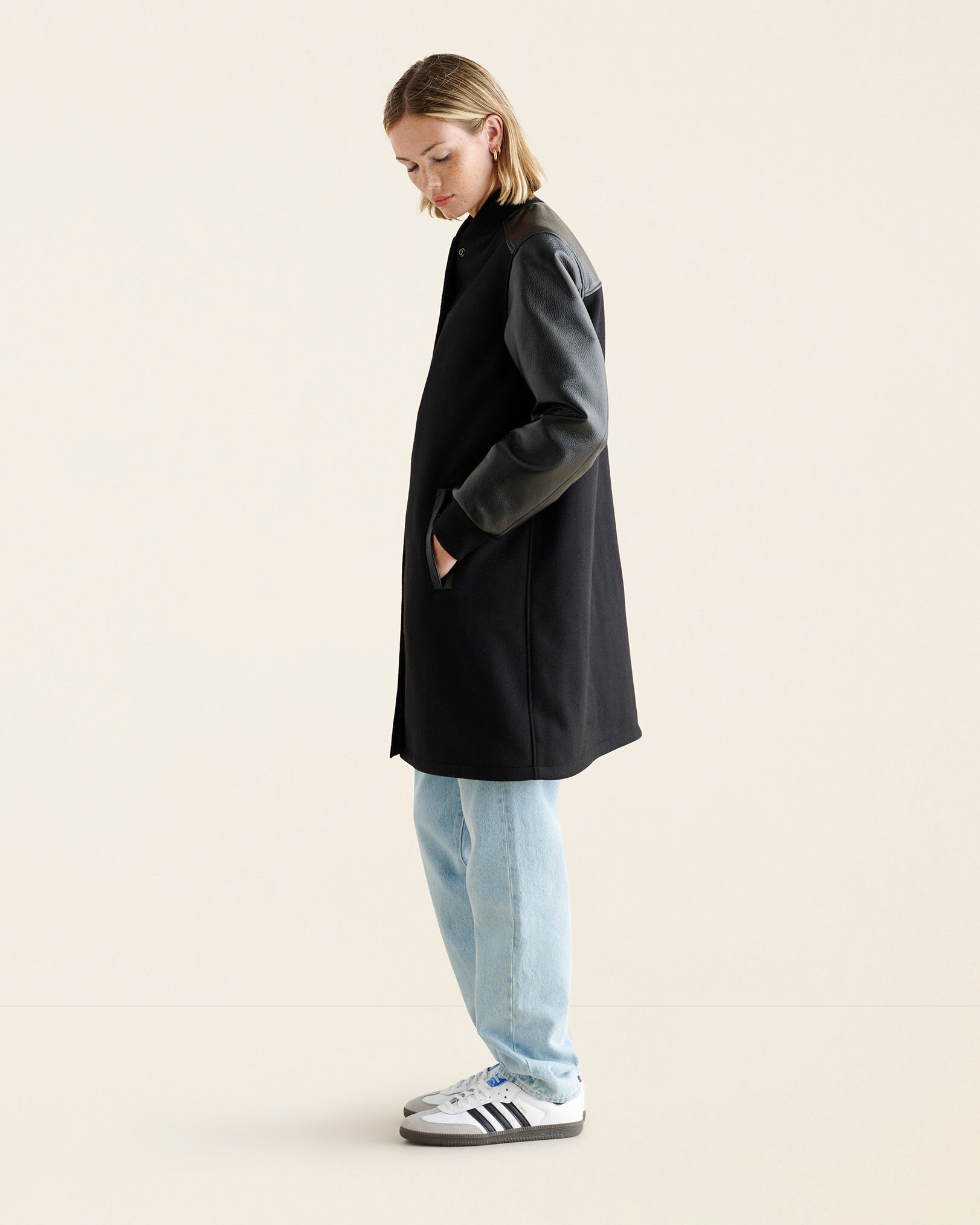 Womens aline wool coat on sale