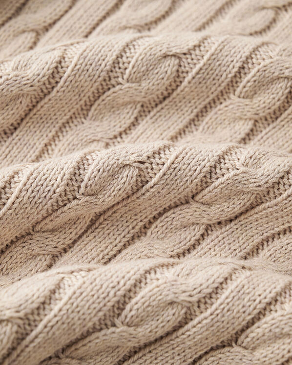 Chandail &agrave; col en V Cabane en tricot torsad&eacute;