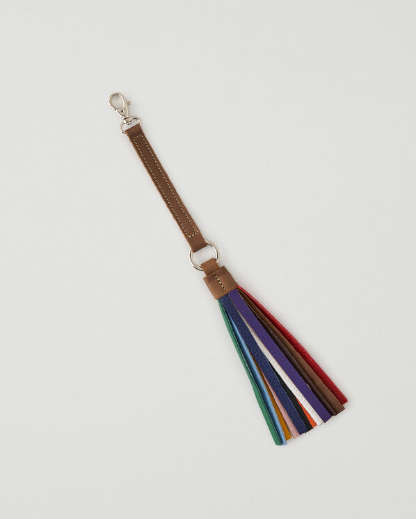 Rainbow Tassel Key Fob