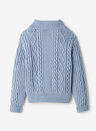 Cable Knit Quarter Zip Sweater