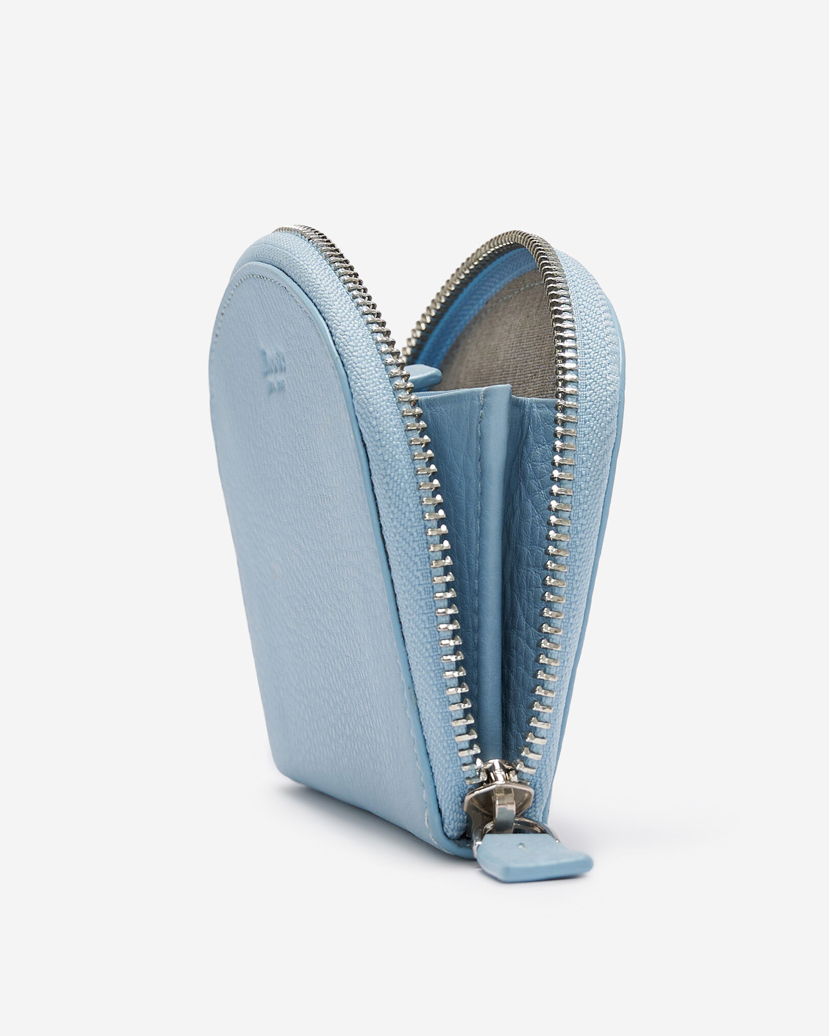 Portefeuille demi-lune en cuir Nuage
