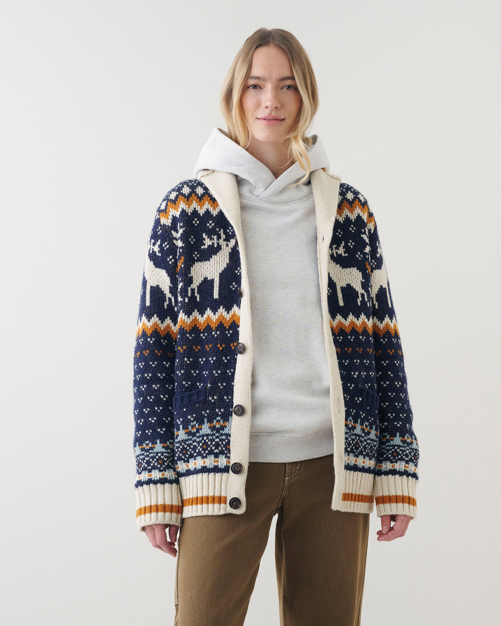 Gender Free Cabin Shawl Fair Isle 