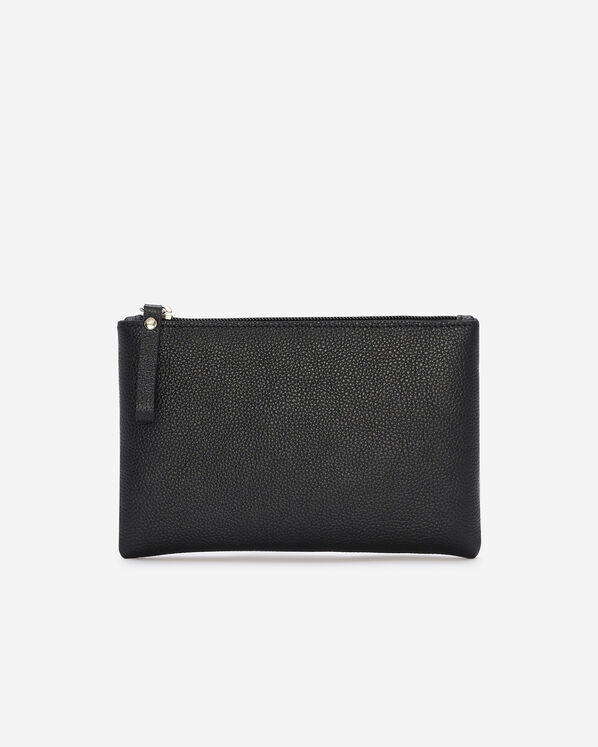 Grande pochette à glissière en cuir Cervino