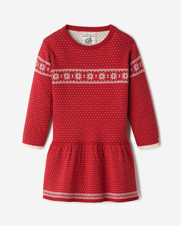 Toddler Girls Cabin Fair Isle Sweater Dress