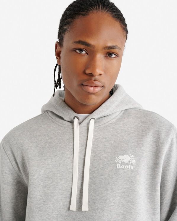 Chandail kangourou original &agrave; capuchon en jersey bouclette en coton bio