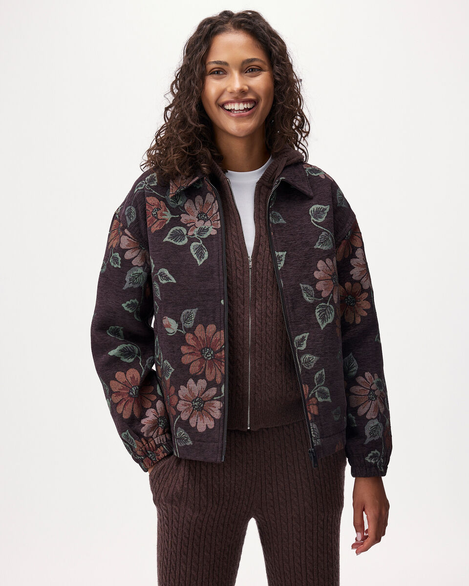 Floral Jacquard Jacket