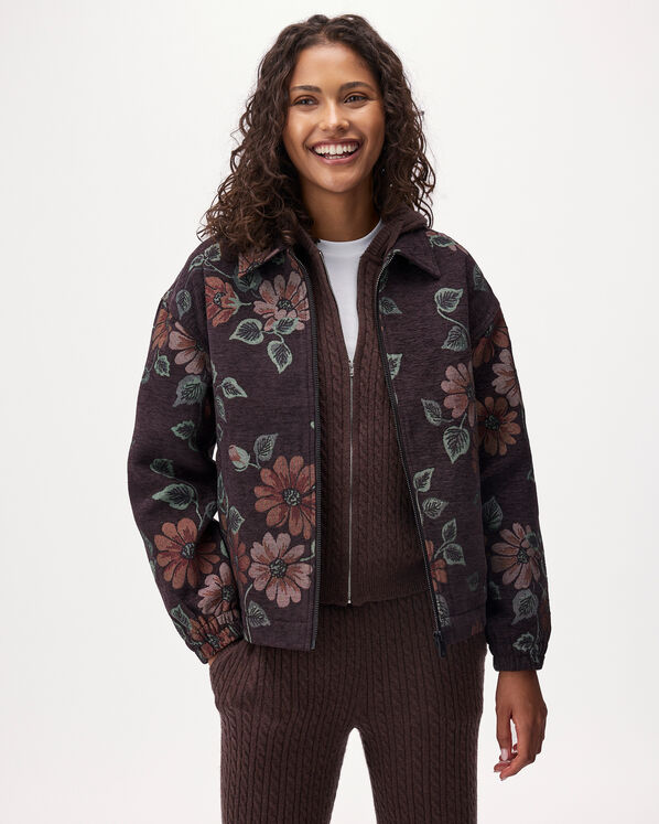 Floral Jacquard Jacket