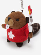 Marshmallow Beaver Keychain