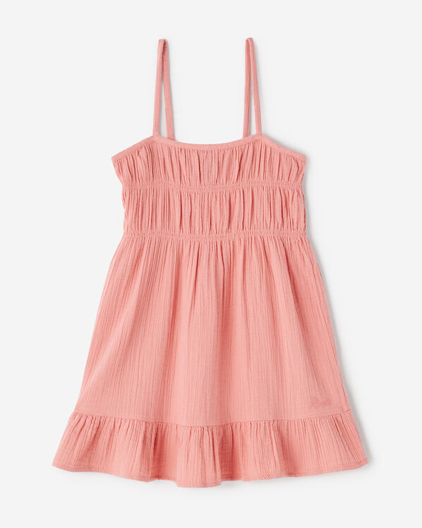 Girls Crinkle Tiered Dress