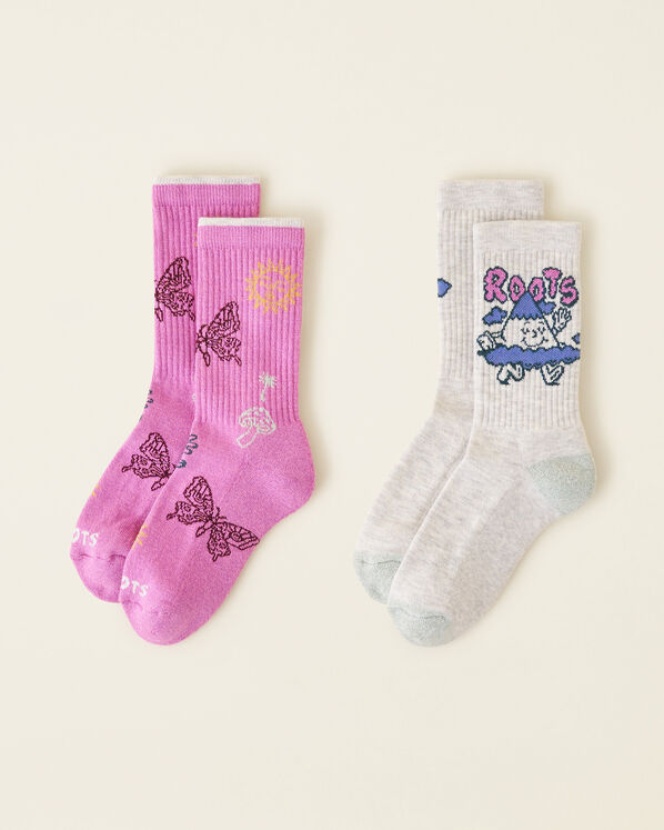 2 paires de chaussettes à motif pour enfants