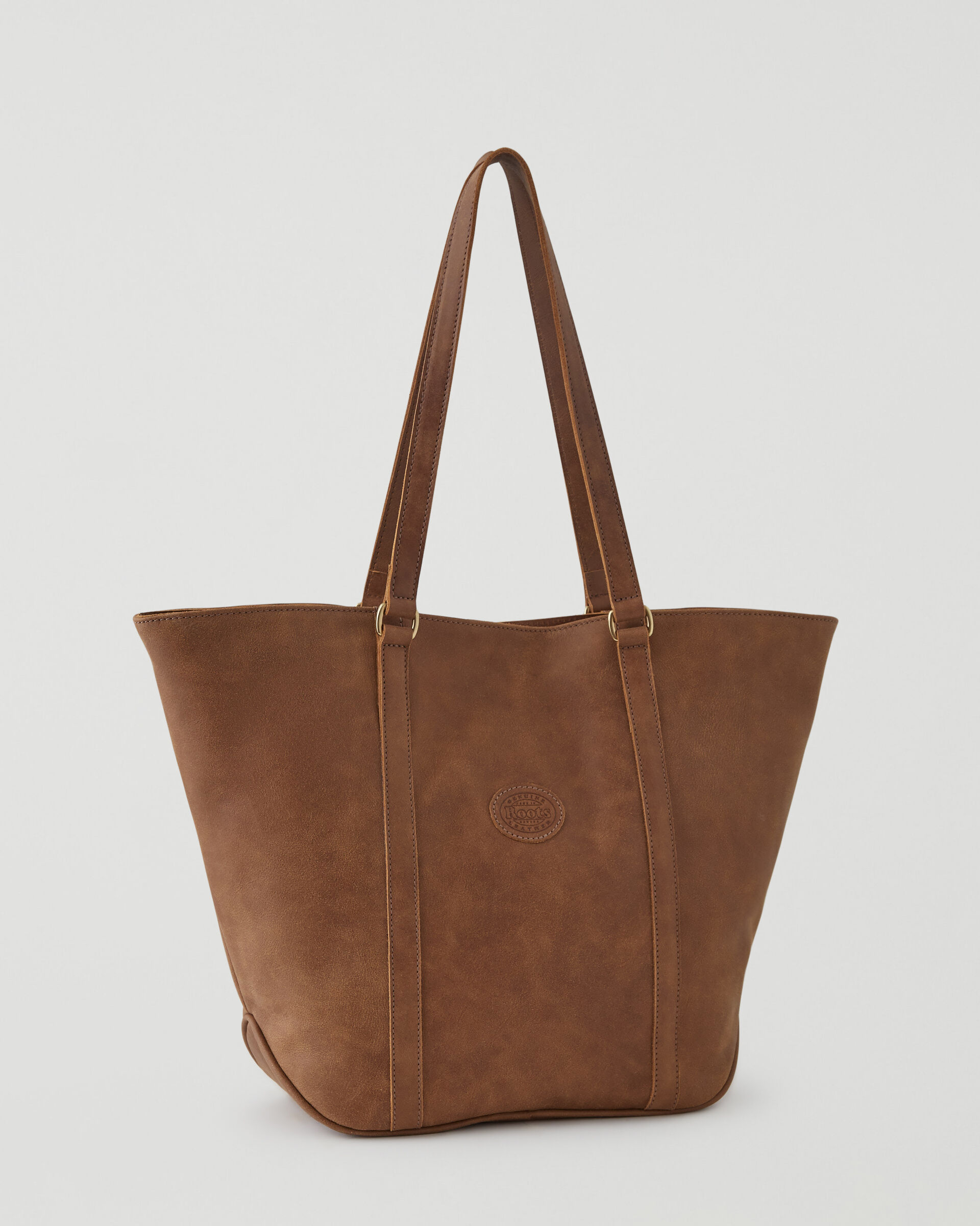 Roots leather tote clearance