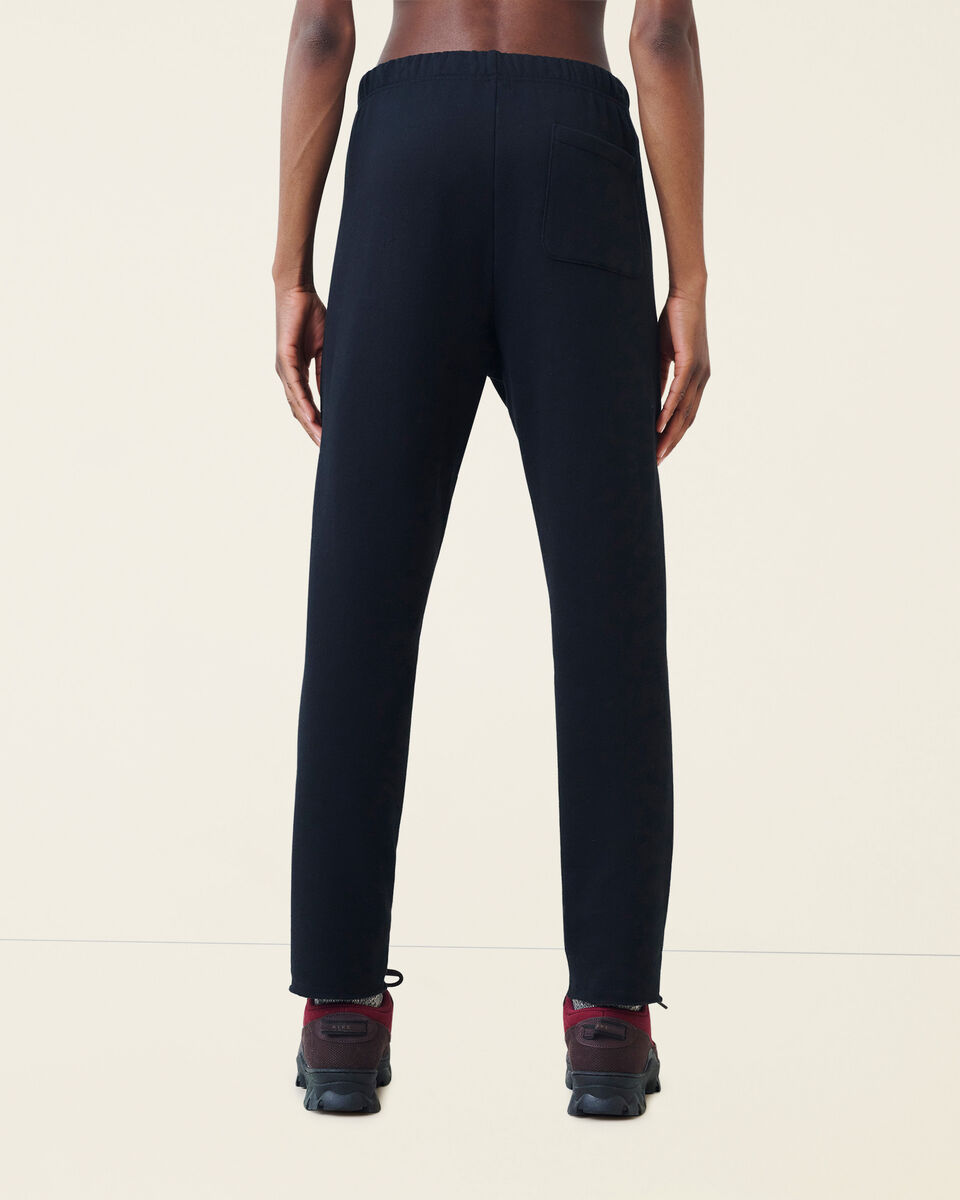 Pantalon ajusté à taille haute en molleton de coton bio Cooper