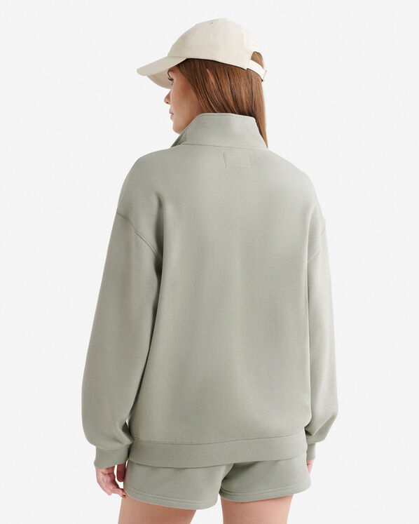 Organic Cooper Relaxed Half Zip Stein