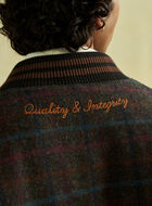 Moon Plaid Varsity Jacket