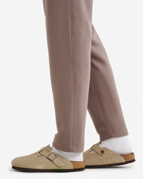 Pantalon en molleton &agrave; ourlet simple en coton bio