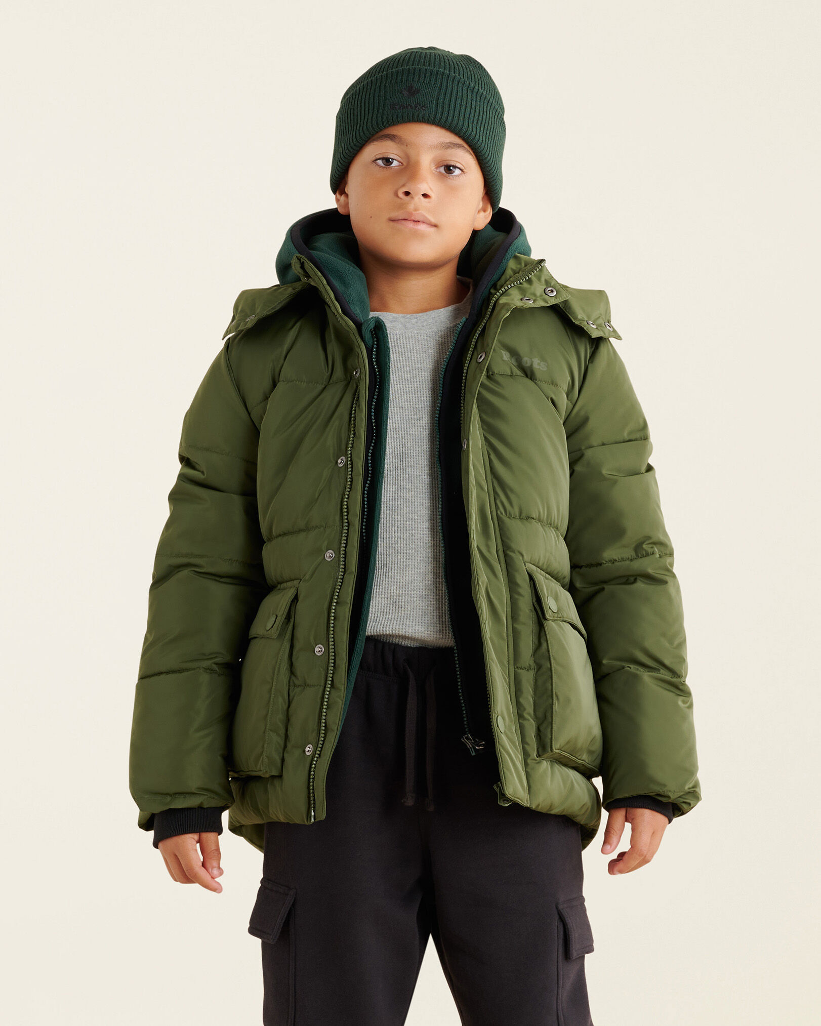 Kids puffer on sale coat
