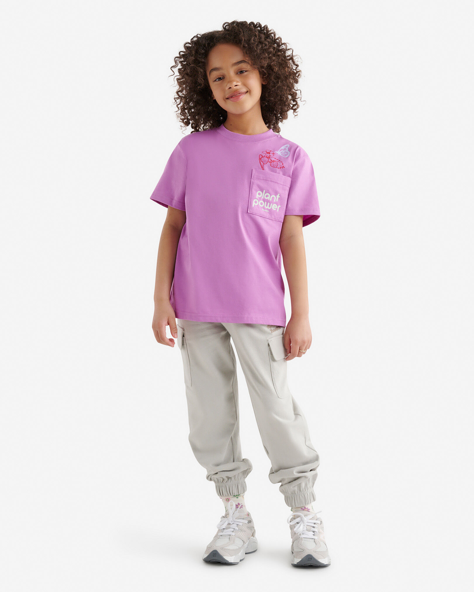 T-shirt décontracté à poche pour enfants