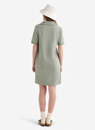 Robe &agrave; manches courtes et demi-glissi&egrave;re en jersey bouclette Cooper