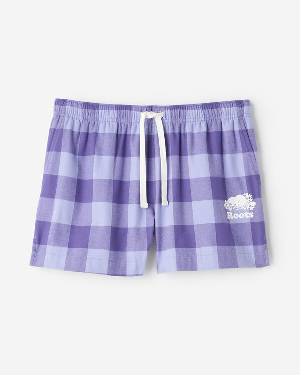 Short de pyjama &agrave; carreaux pour femme